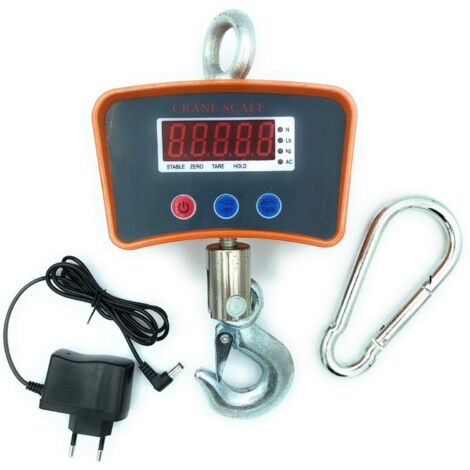 Bilancia Professionale Digitale Industriale Con Gancio Dinamometro Molla 1000 Kg