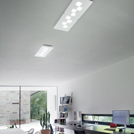 BILBAO P/G - ACCIAIO PLAFONIERA ACCIAIO 8 LUCI ATTACCO GX53 80CM