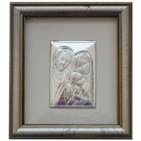 Bild der Heiligen Familie im Rahmen hinter Glas  Größe: 15x17 cm  Artikelnummer: BC6275/2G
