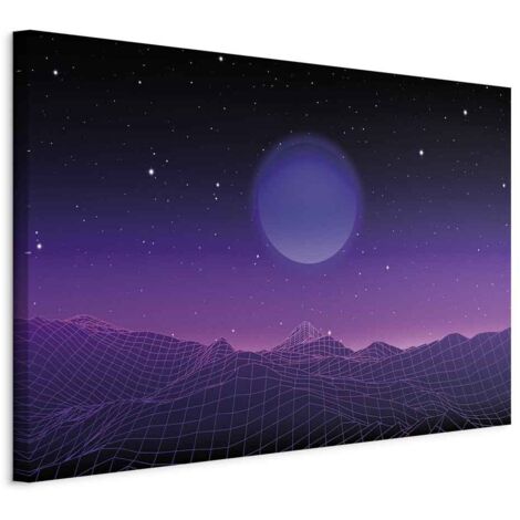 Bild – Futuristische Landschaft 2 (1-teilig) breit