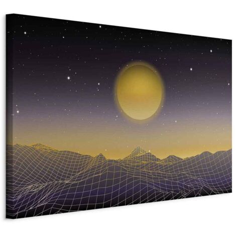 Bild – Futuristische Landschaft 3 (1-teilig) breit