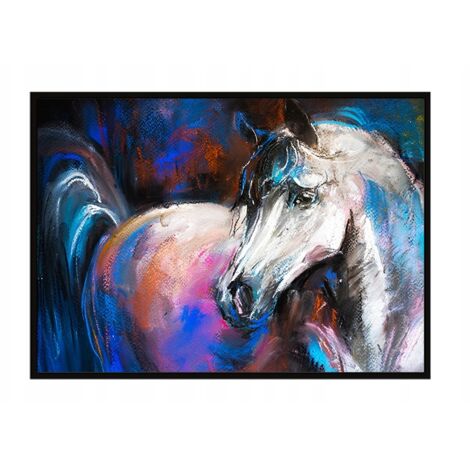 Bild Poster im Rahmen 43x33 cm Pferd P1203