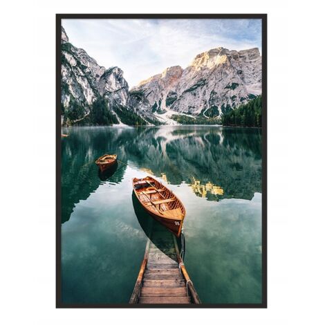 Bild Poster im Rahmen 53x73 cm Boote P942