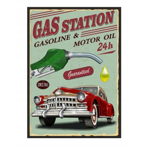 Bild Poster im Rahmen 53x73cm Garage Auto P1849