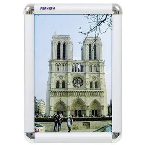 Bilderwechselrahmen 24 x 32,7 x 1,2 cm (B x H x T) DIN A4 Aluminium silber