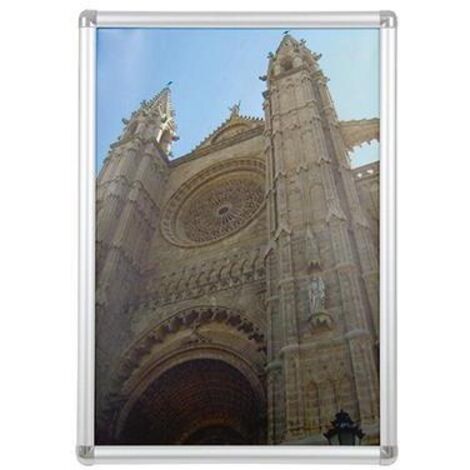 Bilderwechselrahmen 45 x 62,4 x 1,2 cm (B x H x T) DIN A2 Aluminium silber