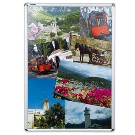Bilderwechselrahmen 62,4 x 87,1 x 1,2 cm (B x H x T) DIN A1 Aluminium silber