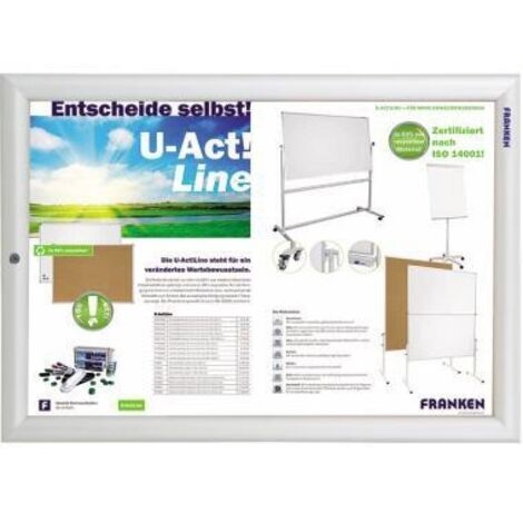 Bilderwechselrahmen Security 35,9 x 48,2 x 1,7 cm (B x H x T) DIN A3 Aluminium silber