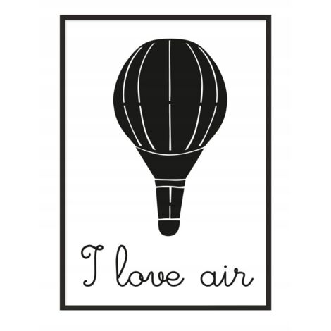 Bildplakat im Rahmen A4 cm Ballon PD025