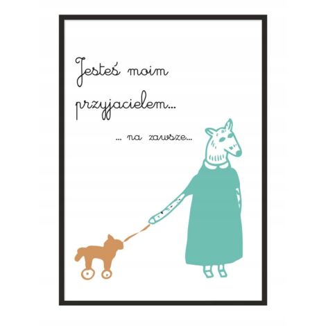 Bildplakat im Rahmen, A4 cm, Freund, PD029