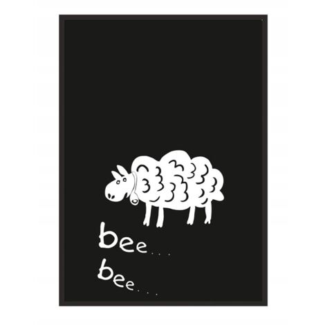 Bildplakat im Rahmen, A4 cm, Lamm, PD002