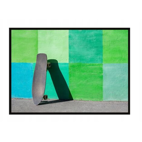 Bildplakat im Rahmen, A4 cm, Skateboard, PD279