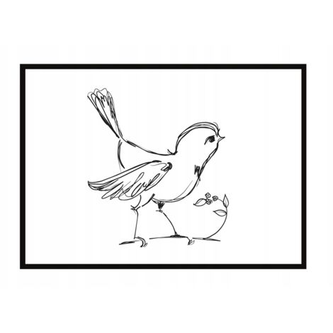 Bildplakat im Rahmen, A4 cm, Vogel, PD236