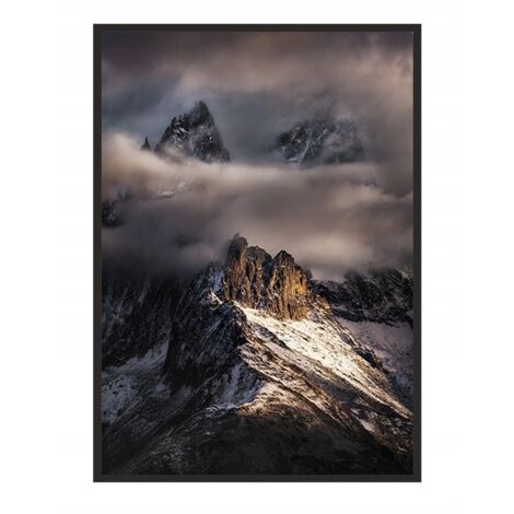 BILDPOSTER IM RAHMEN 53x73 cm Berge P2021