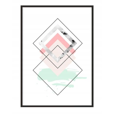 BILDPOSTER IM RAHMEN 53x73 cm Geometrie P1092