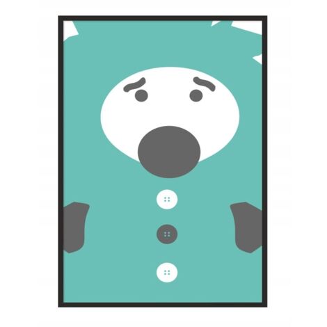 Bildposter im Rahmen A4 cm Igel PD052