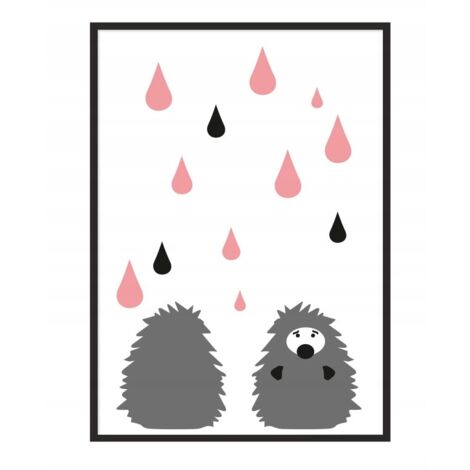 Bildposter im Rahmen A4 cm Igel PD102