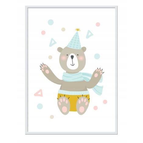 BILDPOSTER IM RAHMEN A4 cm Teddybär PD211