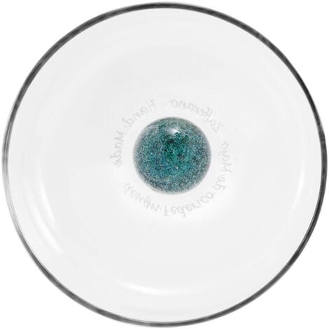 Bilia Caleido Set de 4 Tumblers en Verre Borosilicate Soufflé à la Main Couleur Verte avec Sphère Décorée Effet Ciel Étoilé Design Unique et Élégant