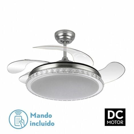 FABRILAMP Biliku Ventilator 72W Nickel 4 Flügel