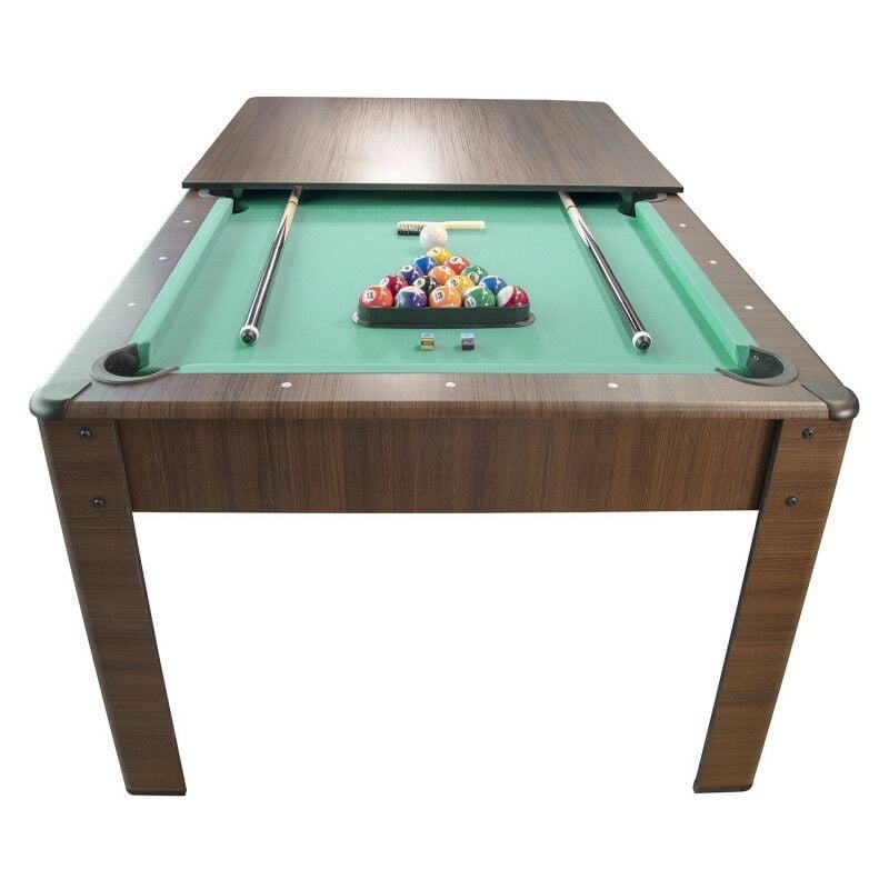 

Billar HARMONY convertible en mesa - con accesorios -206,5 x 116,5 x 80 cm-Color roble - Marrón