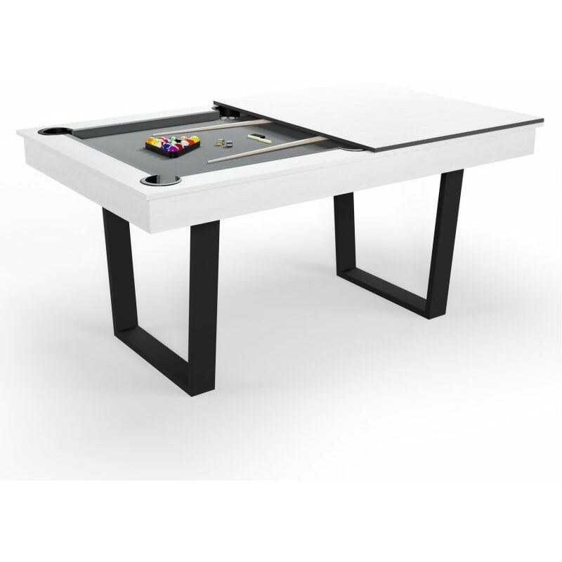 Sokker - Billard Américain Convertible en Table à manger 4/6 personnes 185 x 104 x 82 Cm - Horizon