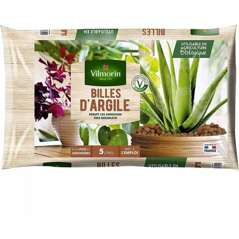 DMS Laterlite - Billes d'Argile de 3 à 8 mm – A Forte Rétention d'Eau –  Spécial Jardinage - Sac de 50 litres