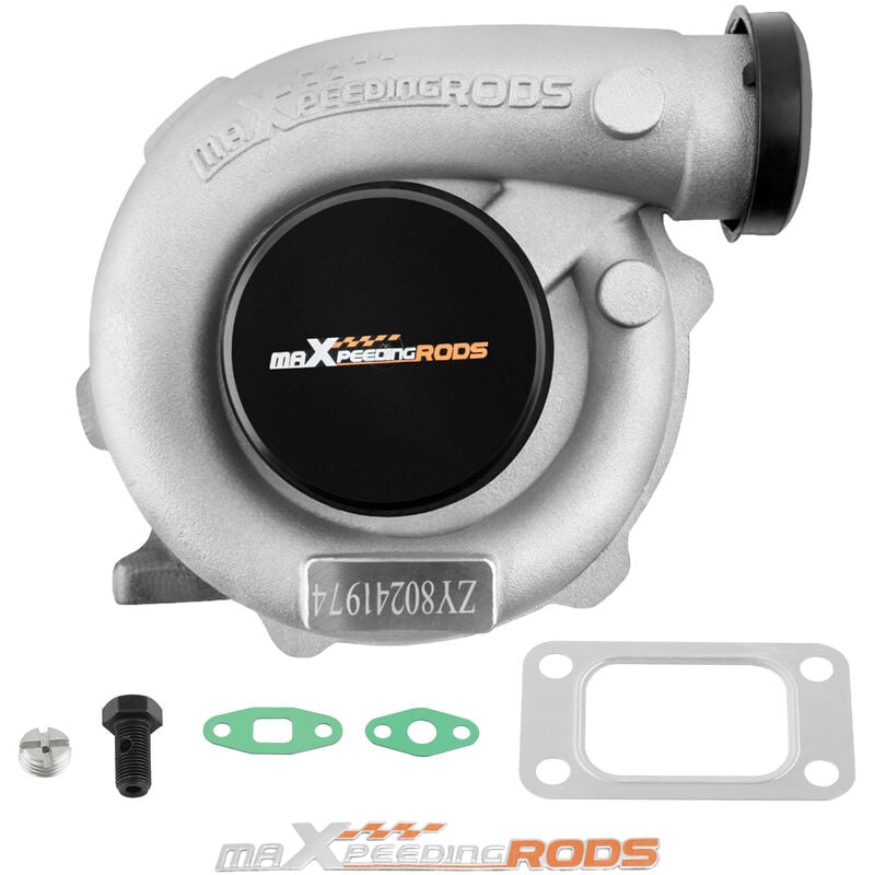 Maxpeedingrods - Billet Upgrade T04E .57A/R .50 a/r Universal Turbo Turbocharger Oil Cooled 450HP