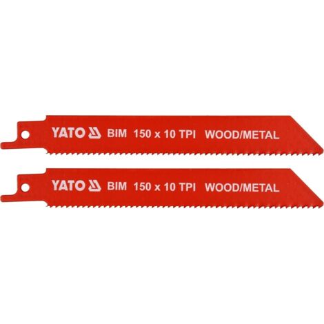 BIM-SÄGEBLÄTTER 150 MM 10TPI 2 STÜCK YT-33930 YATO