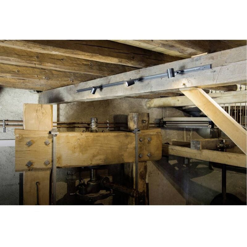 SLV - 143440 Luminaire sur rail haute tension GU10 noir (mat)