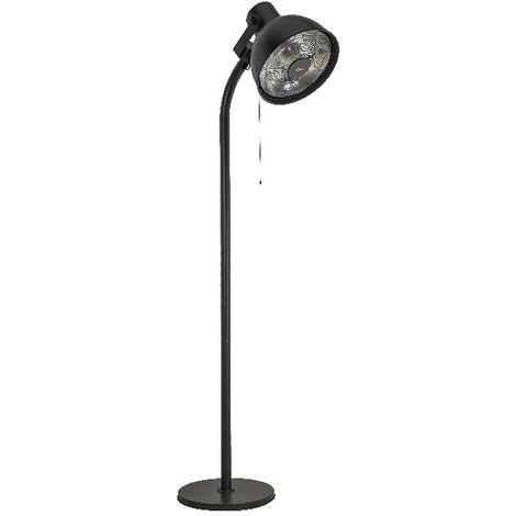 BIMAR Estufa Rocket - de pie - de exterior - no basculante - Negro en Hierro, 47x247x88 cm, -