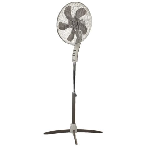 BIMAR Ventilador de pedestal Maestrale - Ajustable, antideslizante, seguro - Gris en Plastico, 46,5x138x46,5 cm