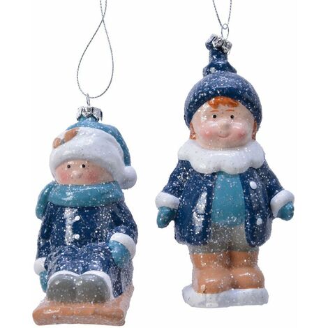 Bimbi da Appendere Bianco/Azzurro. Pezzo Singolo