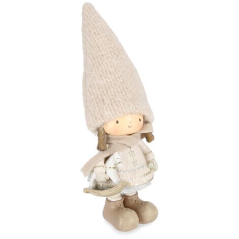 Bimbo, Bimba "Desley" in poliresina per decorazioni natalizie -Bimba