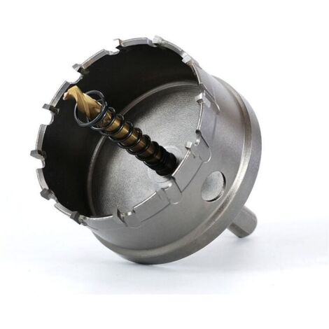 Bimetall-Lochsäge, 50 mm Hartmetall in Edelstahl (Industriequalität), Lochsäge aus Schnellarbeitsstahl für Metall, Aluminiumlegierung, Kunststoff und Holz