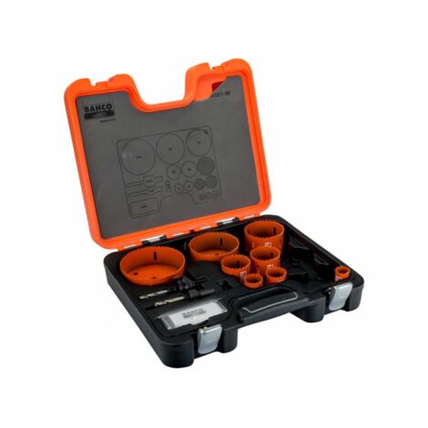 Bimetall-Lochsägen-Set Sandflex 25-114 mm (12 Stk.) - BAHCO 3834-SET-86