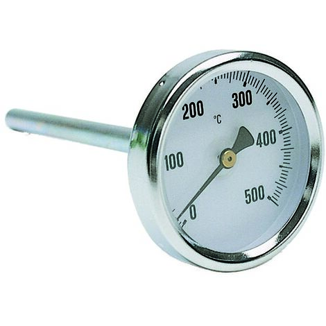 Bimetall-Rauchgasthermometer (Pyrometer) Anschluss hinten ø 63