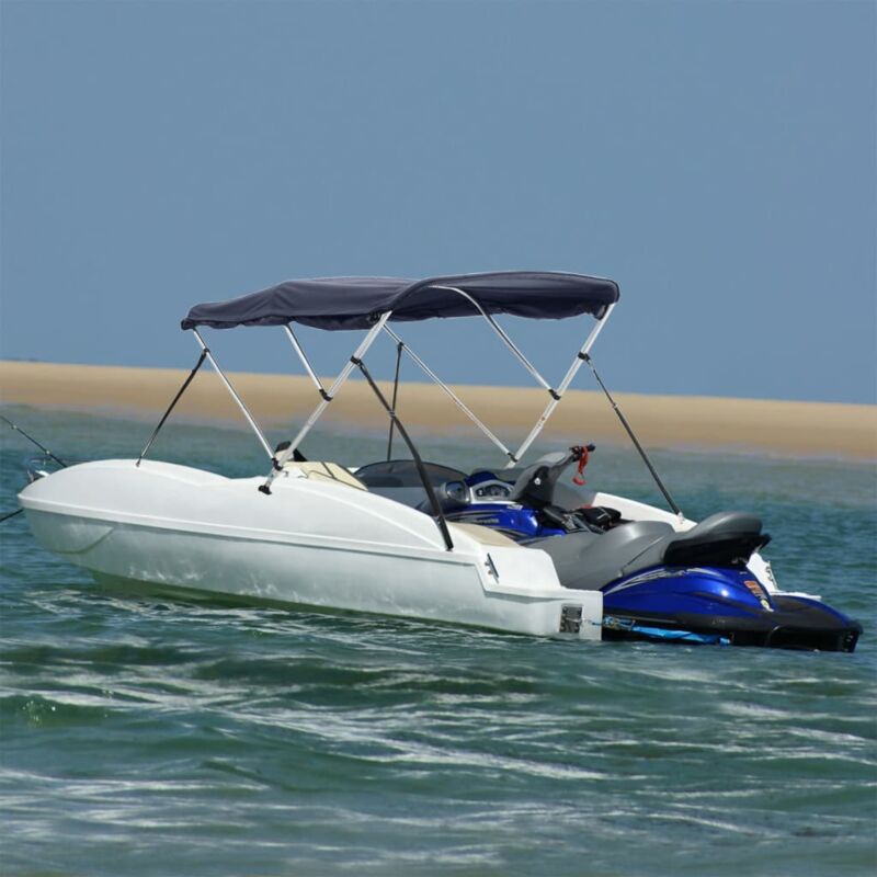 3-bow Bimini-top Mit Seitenteilen 183x(154-167)x137 Cm Vidaxl