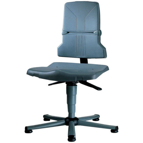 Bimos Arbeitsstuhl 9810-1000 Sintec 1 grau Sitzhöhe 430-580 mm, mit Gleiter