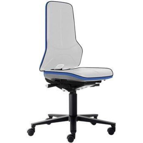 Bimos Arbeitsstuhl ESD Neon 2, blau Sitzhöhe 450-620 mm, mit Rollen, ohne Polster, Synchrontechnik