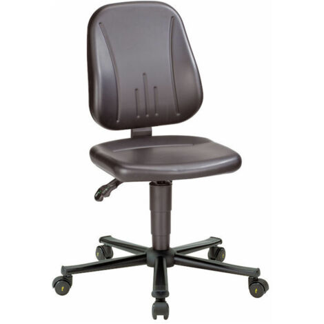 bimos Arbeitsstuhl ESD Unitec 2, schwarz Sitzhöhe 440-620 mm Kunstleder, mit