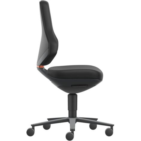 Bimos Arbeitsstuhl Texon 2 anthrazit Sitzhöhe 450-620 mm, Skintec schwarz