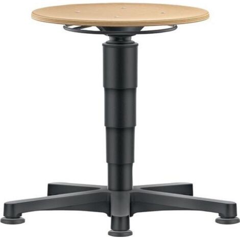 bimos Drehhocker ( 9000454480 ) Bodengleiter Sitzhöhenverstellung 450-650 mm Holz