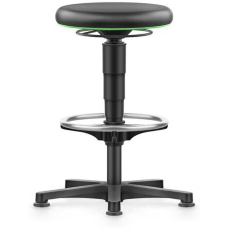 bimos Drehhocker Kunstledersitz Sitzhöhe 530 - 750 mm mit Gleiter und Fußring
