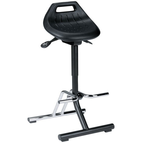 bimos Industriestehhilfe PU-Sitz klappbar Sitzhöhe 640-840 mm