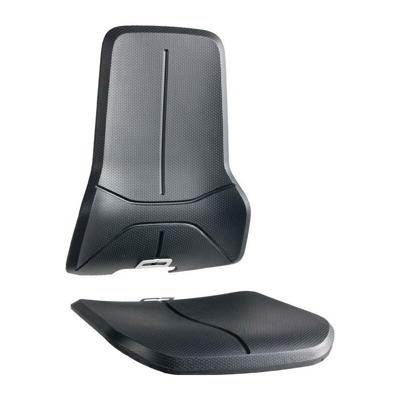 Rembourrage de remplacement simili-cuir noir adapté pour siège et dossier