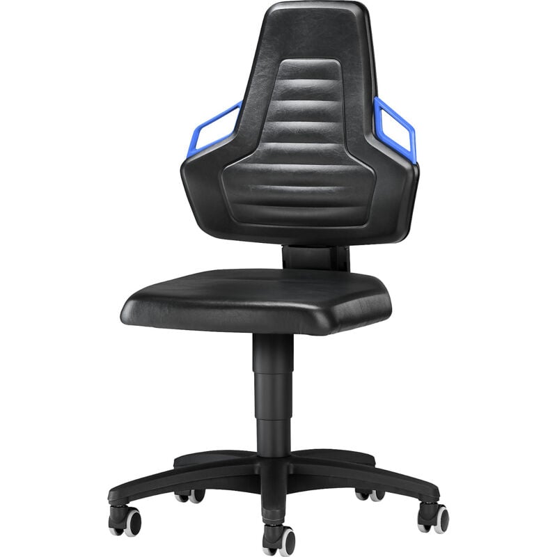 Bimos - Siège d'atelier, avec poignée, avec roulettes,