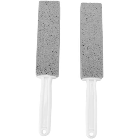 Bimsstein-Toilettenbürste mit Griff, 2er-Pack, Bimsstein für intensive Reinigung, ideal für Küche und Bad