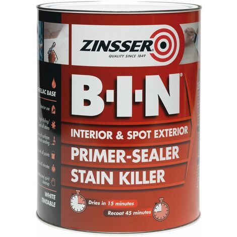 B.I.N Primer & Sealer Stain Killer Paint 500ml ZINBIN500