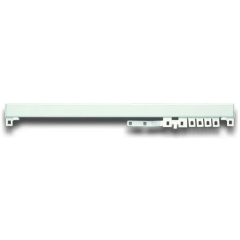 Binario 24x16, supporto per tappezzeria, asta per tende 180cm, bianco
